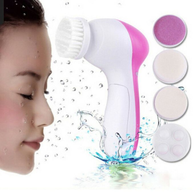 5 in1 Electric Face Facial Cleansing Brush Spa Massage Multifunction Clean Brush